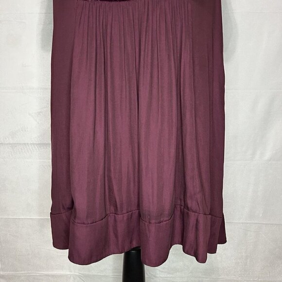 Anthropologie MAEVE Ingrid Velvet Dress Tunic Burgundy Maroon Size XSP Petite - Picture 4 of 8
